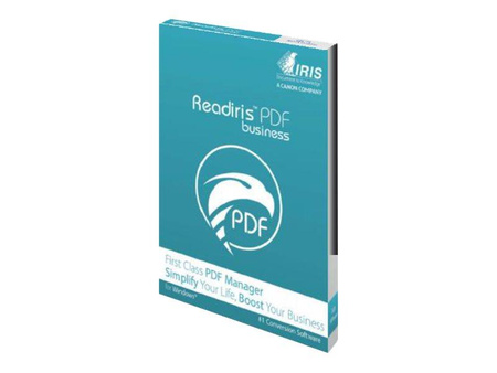 IRIS Readiris PDF22 Business-1lic Win Box - World Class PDF Manager. All-in-One Text recognition Software for PDF.Management.
