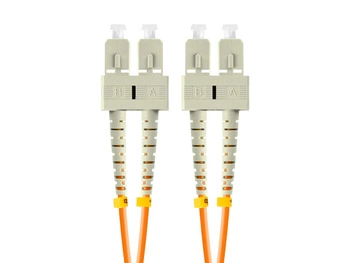 Patchcord światłowodowy Lanberg MM SC/UPC-SC/UPC DUPLEX 3.0mm OM2 50/125 LSZH 2m pomarańczowy