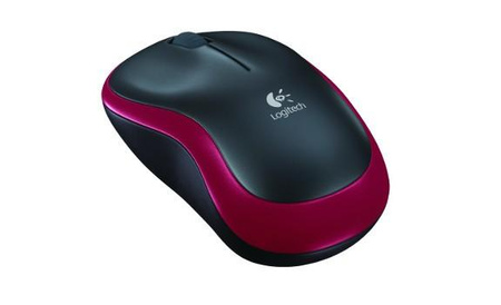 WIRELESS MOUSE M185 RED/USB CORDLESS