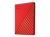 WDC WDBYVG0020BRD-WESN Dysk zewnętrzny WD My Passport, 2.5, 2TB, USB 3.2, czerwony