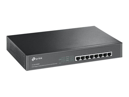 TPLINK TL-SG1008MP TP-Link TL-SG1008MP Gigabit PoE+ switch, 8x10/100/1000, 126W, 1U 13 steel case