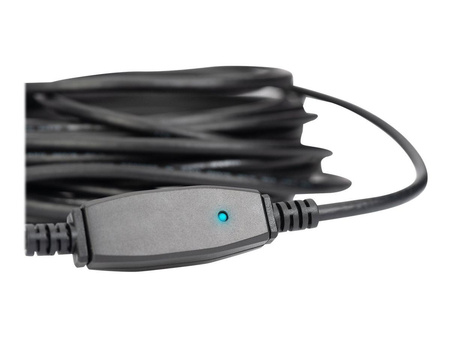 DIGITUS Extension Cable USB 3.0 SuperSpeed Type USB A/A M/F active black 20m