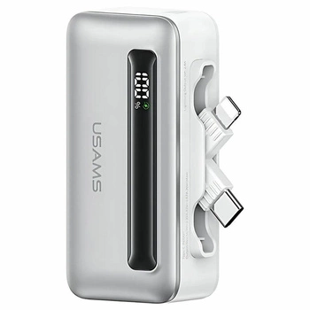 Powerbank 4500mAh 20W USB-C/Lightning Fast Charge srebrny