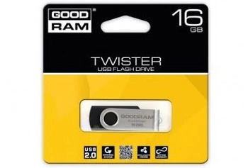 TWISTER 16GB Black USB2.0