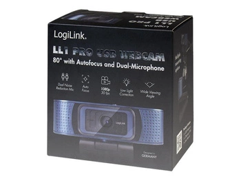 LOGILINK UA0379 HD USB webcam 80deg dual microphone