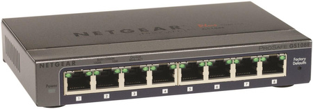 NETGEAR GS108E-300PES Netgear ProSafe Plus 8-Port Gigabit Desktop Switch Metal (GS108E v3)