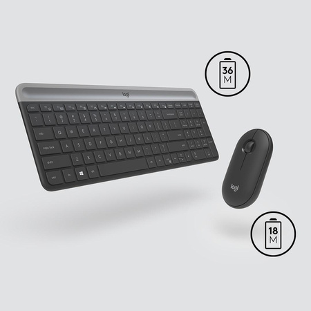Wireless Keyboard and Mouse Combo MK470 GRAPHITE