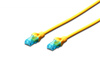 Patch cord U/UTP kat.5e PVC 5m żółty 