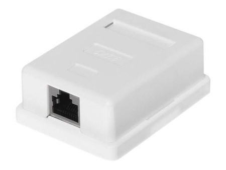 NETRACK 106-12 Netrack gniazdo kompletne natynkowe 1 x RJ45 8p8c FTP kat. 6 LSA