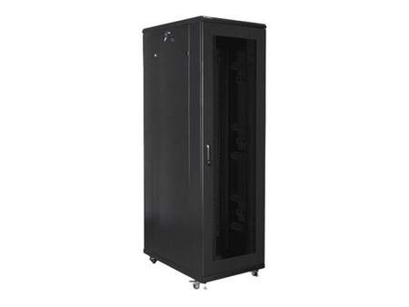 LANBERG rack cabinet 19inch free-standing 42U/800x1000 flat pack with mesh door black