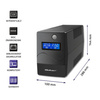 Zasilacz awaryjny UPS | Monolith | 650VA | 360W | LCD | USB | RJ45