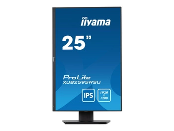 IIYAMA XUB2595WSU-B5 25inch ETE IPS-panel 1920x1200 300cd/m2 4ms VGA HDMI DP USB HUB 2x2.0 Speakers 15cm Height Adj. Stand (P)