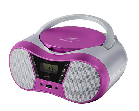 Radioodtwarzacz CD LILA2 USB/BT różowy 