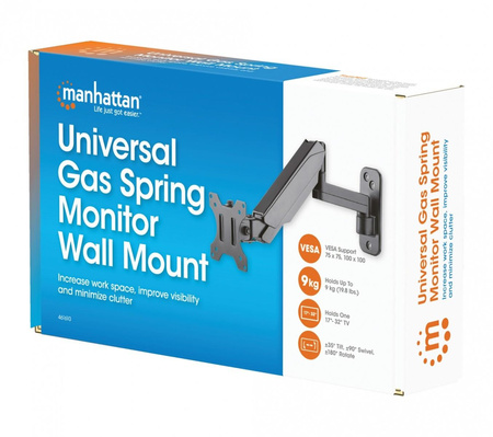 Uchwyt ścienny do TV 17-32cali LED/LCD 9kg obrotowy gazowy