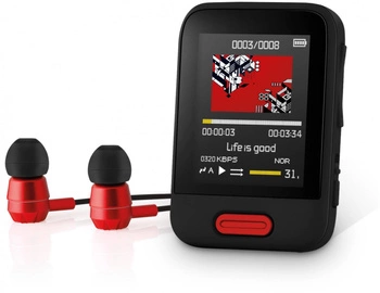 Odtwarzacz MP3 MP4 SFP 7716RD 16GB Bluetooth wyświetlacz 1,8 cala