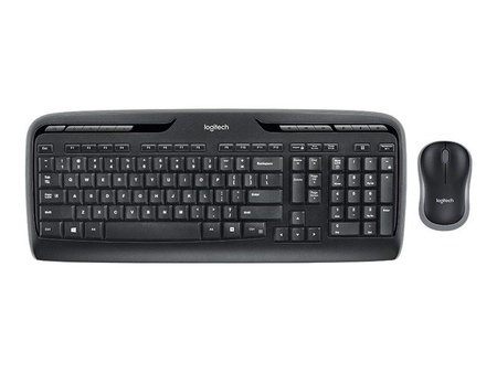 LOGITECH Wireless Combo MK330 Keyboard and mouse set wireless 2.4 GHz International black (US)