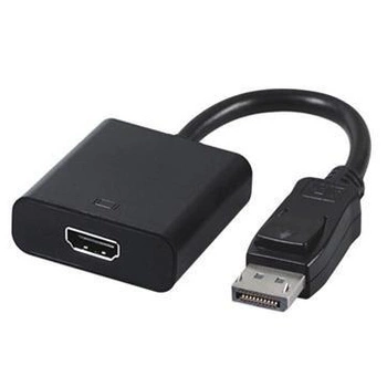 Adapter GEMBIRD A-DPM-HDMIF-002 (DisplayPort M - HDMI F; 0,10m; kolor czarny)