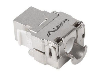 LANBERG KSF5-2000 Lanberg Moduł Keystone Gniazdo Beznarzędziowy RJ45->LSA 180deg FTP Kat.5e