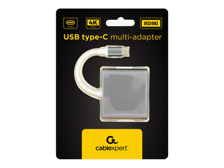 GEMBIRD A-CM-HDMIF-02-SG Gembird multi adapter USB typ-C (M) -> USB typ-C  USB 3.0  HDMI