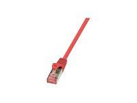 LOGILINK CQ2014S LOGILINK Patchcord Cat.6 S/FTP PIMF PrimeLine 0,25m, czerwony