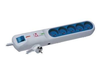 LESTAR listwa przeciwprzepięciowa LFT-2001A, 3L EMI/RFI, 2.5m szara