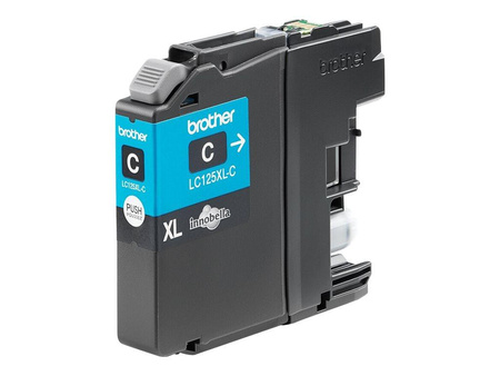 BROTHER LC125XLC Tusz Brother LC125XLC cyan 1 200str DCP-J4110DW / MFC-J4410DW / MFC-J4510DW