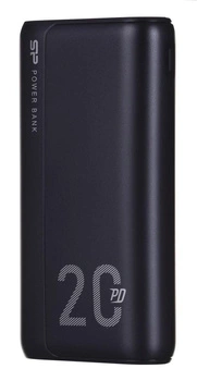 Powerbank Silicon Power QS15 20000mAh QC3.0+PD 2xUSB A, 1x mUSB  + 1x USB C, czarny