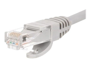 NETRACK BZPAT1P5 Netrack patchcord RJ45, osłonka zalewana, kat. 5e UTP, 1.5m szary