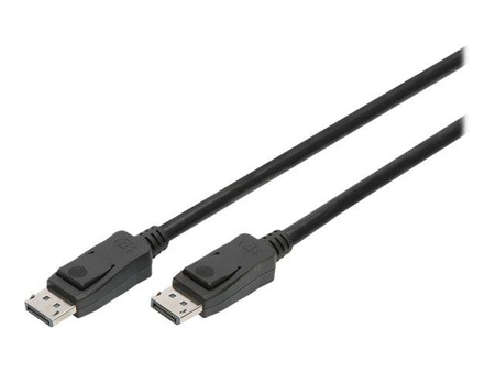 ASSMANN DisplayPort connection cable DP M/M 3m w/lock UHD 8K Vers. 1.3/1.4 bl