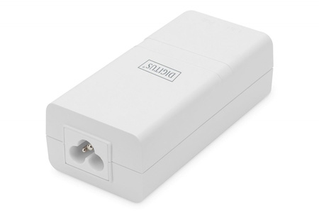 Zasilacz/Adapter PoE+ 802.3at, max. 52V 30W Gigabit 10/100/1000 Mbps, aktywny, Biały