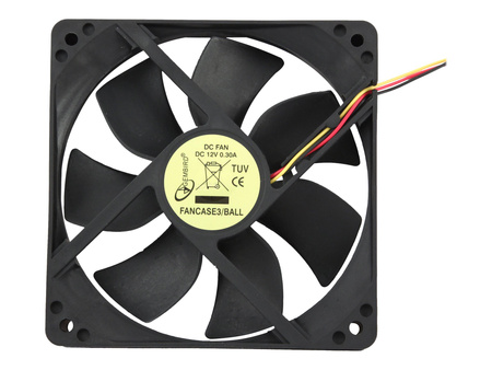 GEMBIRD FANCASE3/BALL Gembird wentylator do obudów ATX, 120x120 mm, 3-pin-zasilanie, BALL