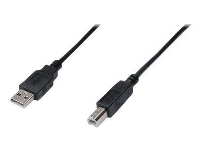 ASM AK-300102-010-S ASSMANN Kabel połączeniowy USB 2.0 HighSpeed Typ USB A/USB B M/M czarny 1m