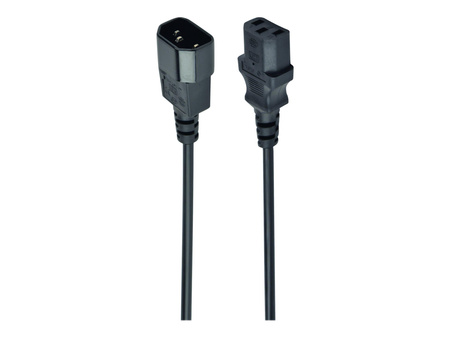 GEMBIRD PC-189 Gembird kabel zasilający przedłużający IEC320 C13/C14, 1.8m