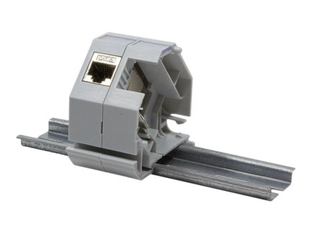 LOGILINK MP0053 DIN-rail adapter for RJ45 keystone jack 1-port