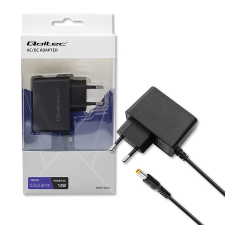 Zasilacz wtyczkowy 12W | 12V | 1A | 5.5*2.5 