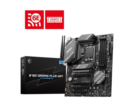 Płyta główna B760 GAMING PLUS WIFI s1700 4DDR5 DP/HDMI ATX 