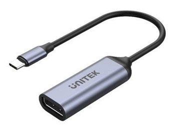UNITEK V1415C ADAPTER USB-C - DisplayPort 1.4 8K 60Hz 15cm ALU