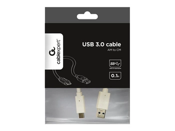 GEMBIRD CCP-USB3-AMCM-W-0.1M Gembird kabel USB-C 3.0, 0.1m, biały
