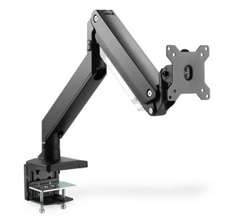 Ramię biurkowe pojedyńcze z zaciskiem DIGITUS 1xLCD z sprężyną gazową max. 35" i 15kg