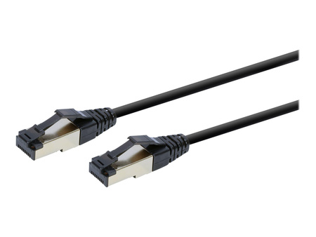 GEMBIRD PP8-LSZHCU-BK-0.5M S/FTP Cat. 8 LSZH patch cord black 0.5m