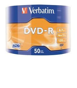 DVD-R 16x 4.7GB 50P SP Matt Silver Wrap 43788 
