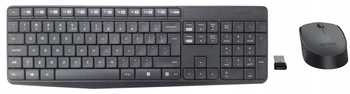LOGITECH 920-007931 Logitech klawiatura + mysz bezprzewodowa MK235, Szare, US