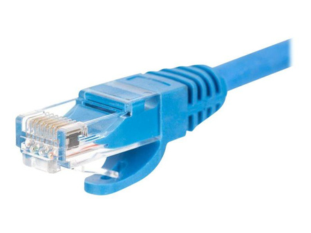 NETRACK BZPAT1P5UB Netrack patchcord RJ45, osłonka zalewana, kat. 5e UTP, 1.5m niebieski