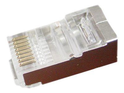 GEMBIRD LC-PTF-01/50 Gembird wtyk sieciowy RJ45 (50 sztuk) przelotowy FTP,8P8C, do drutów i linek
