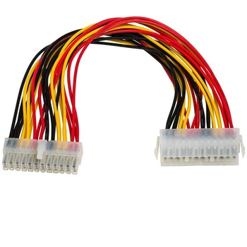 Kabel adapter Akyga AK-CA-09 P1 ATX 24-pin (M) - ATX 24-pin (F) 0,30m