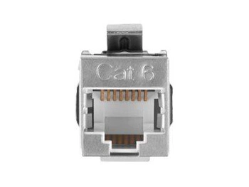 LANBERG feed-thru keystone connector RJ45->RJ45 FTP cat.5e 90