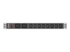 LANBERG power distribution unit PDU 19 1U 16A 2x C19 8x IEC C13 sockets 2m black C20