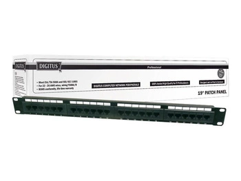 DIGITUS DN-91524U Patch panel Digitus 19 24-portowy UTP kat. 5E, z prowadnicą 15 LGW