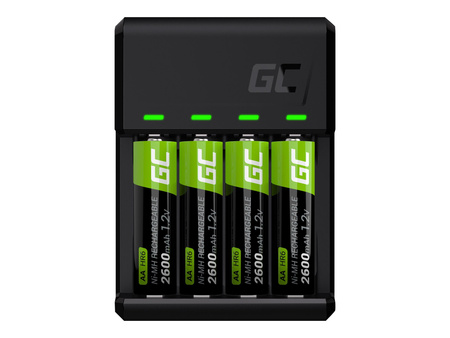GREENCELL GRADGC01 Ładowarka VitalCharger do akumulatorów AA R6 oraz AAA R03 Ni-MH