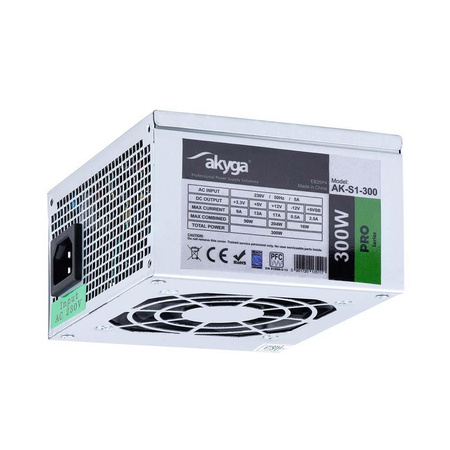 AKYGA Zasilacz SFX 300W AK-S1-300 P4 2x SATA 2x Molex PFC FAN 8cm